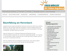 Tablet Screenshot of freie-waehler-augsburg.de